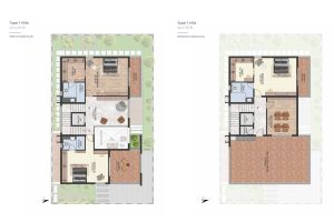 The Midsummer Rain Floor Plan Villas East Facing2
